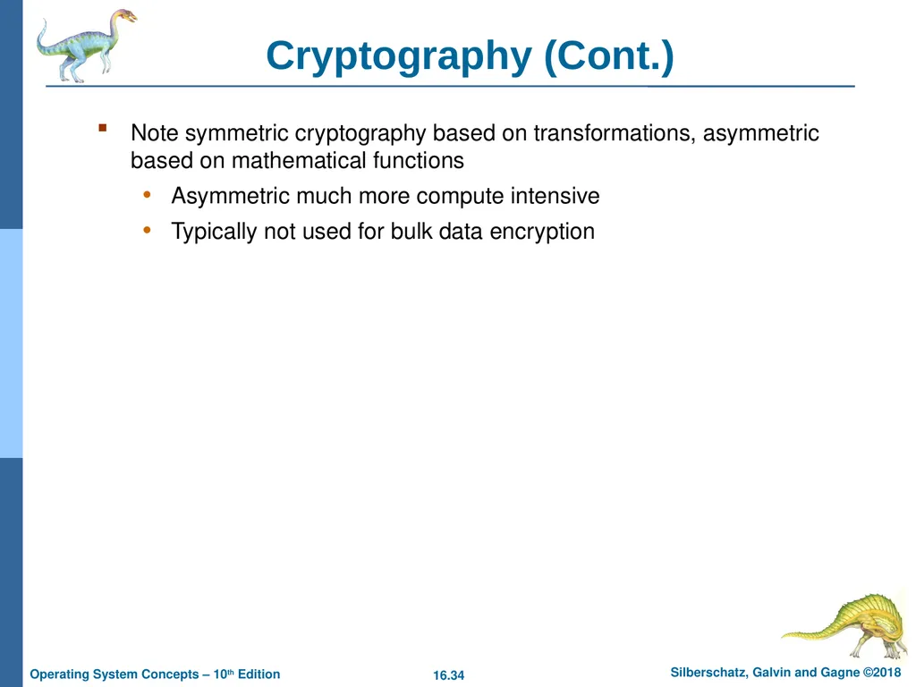 Chapter 16: Security Chapter 16: Security The - slide 34 of 58