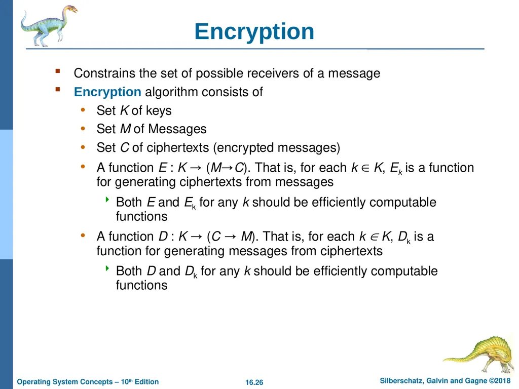 Chapter 16: Security Chapter 16: Security The - slide 26 of 58