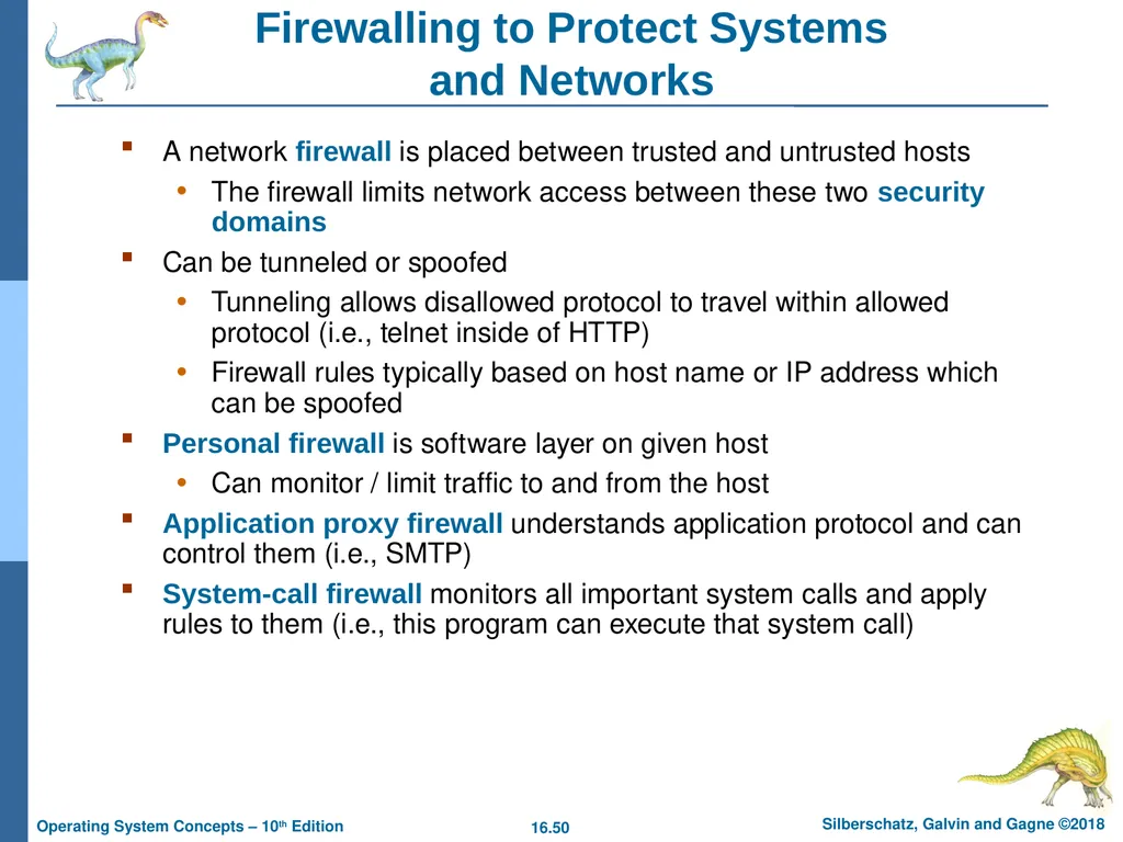 Chapter 16: Security Chapter 16: Security The - slide 50 of 58