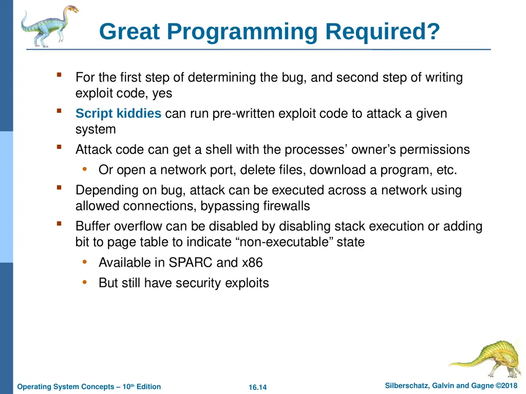 Chapter 16: Security Chapter 16: Security The - slide 14 of 58