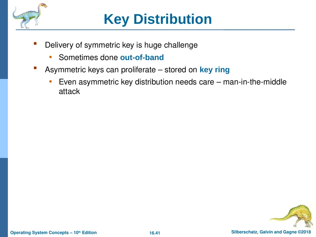 Chapter 16: Security Chapter 16: Security The - slide 41 of 58