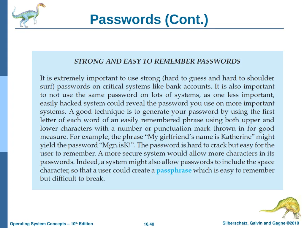 Chapter 16: Security Chapter 16: Security The - slide 48 of 58