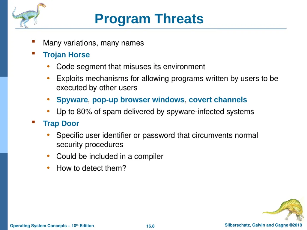 Chapter 16: Security Chapter 16: Security The - slide 8 of 58