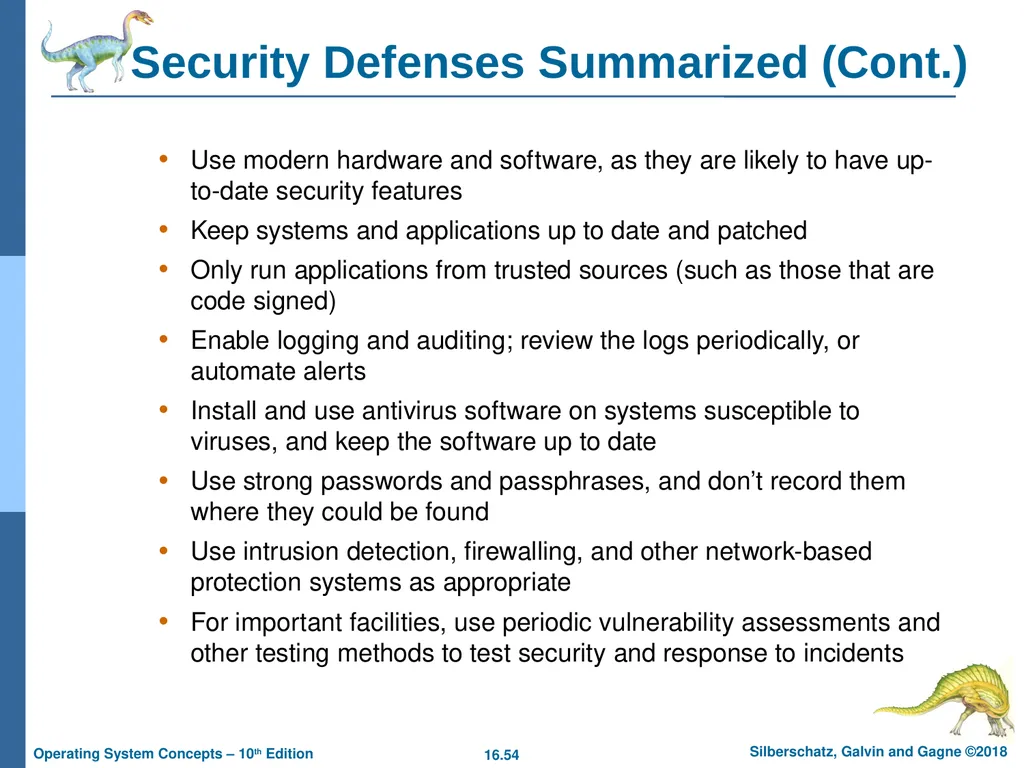 Chapter 16: Security Chapter 16: Security The - slide 54 of 58