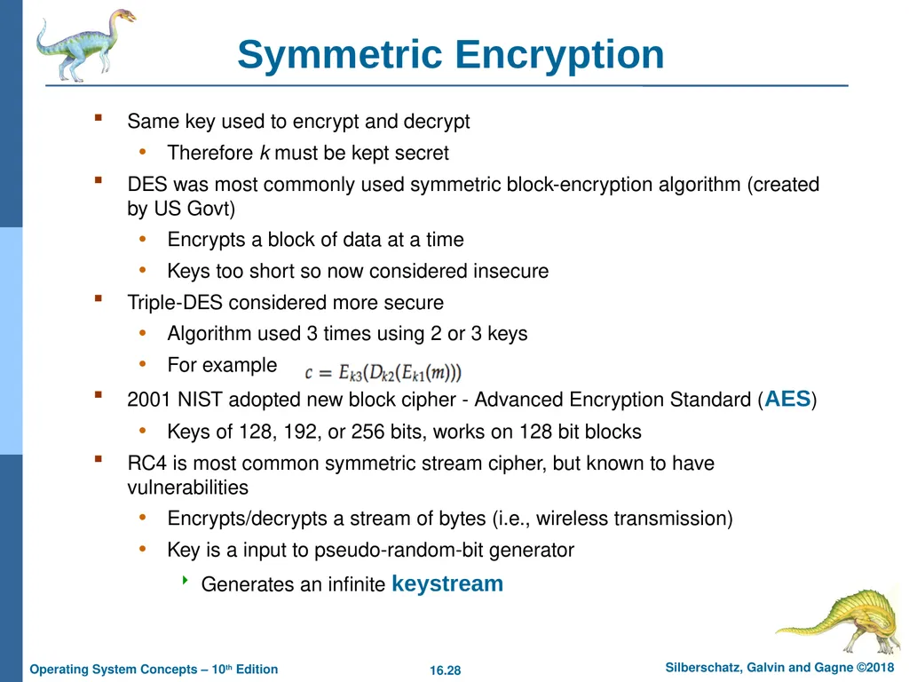 Chapter 16: Security Chapter 16: Security The - slide 28 of 58