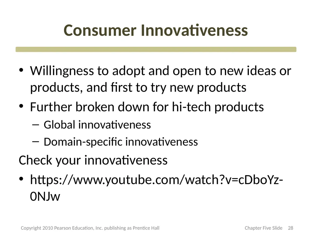 Consumer Motivation and Personality CHAPTER Three - slide 28 of 51