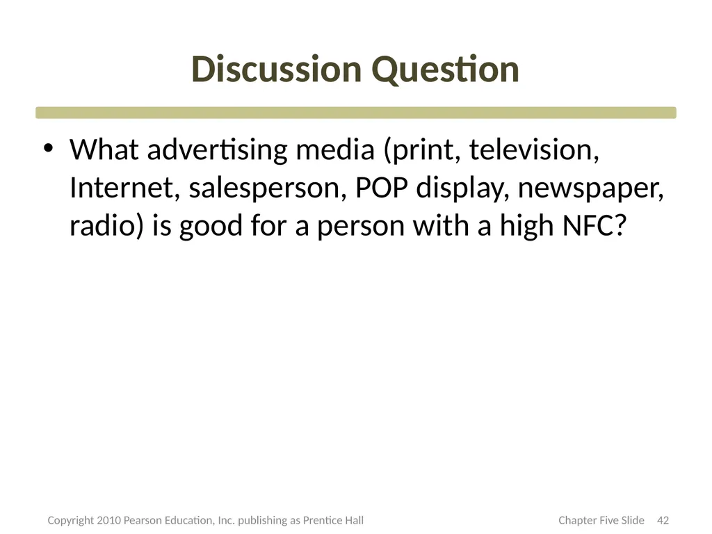 Consumer Motivation and Personality CHAPTER Three - slide 42 of 51