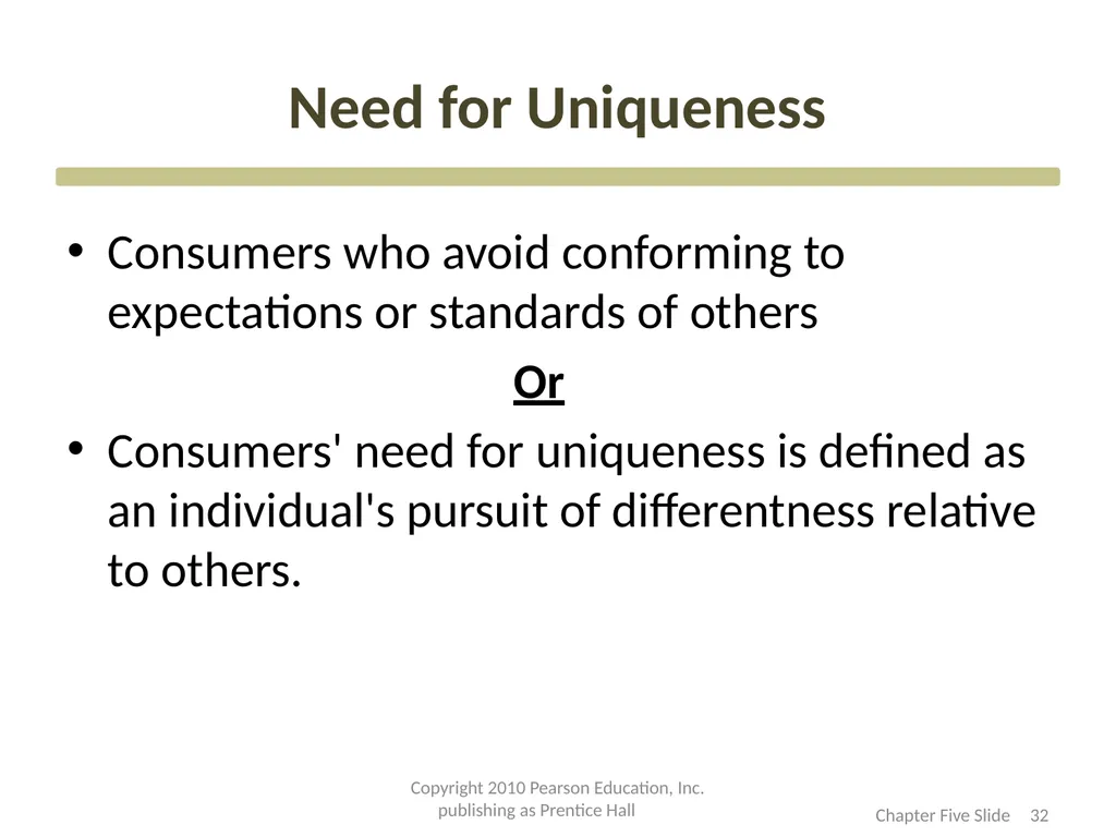 Consumer Motivation and Personality CHAPTER Three - slide 32 of 51