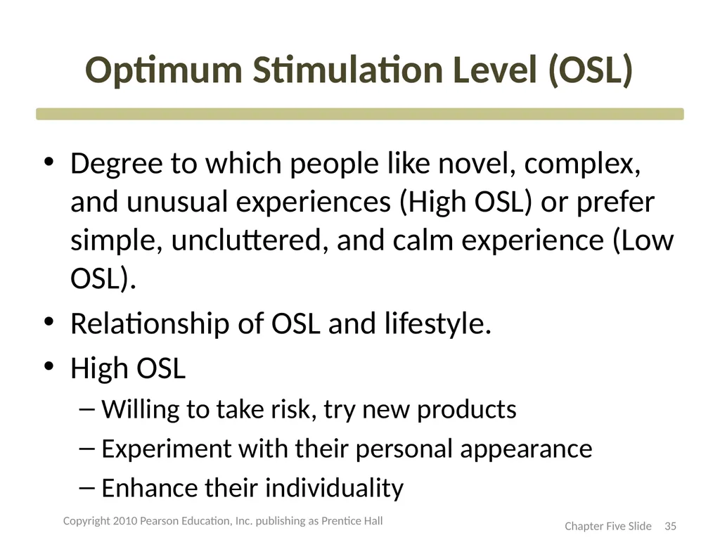 Consumer Motivation and Personality CHAPTER Three - slide 35 of 51