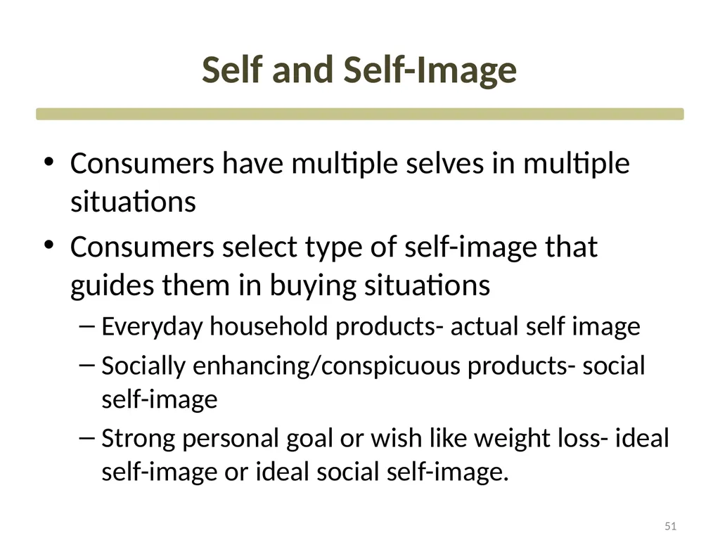 Consumer Motivation and Personality CHAPTER Three - slide 51 of 51