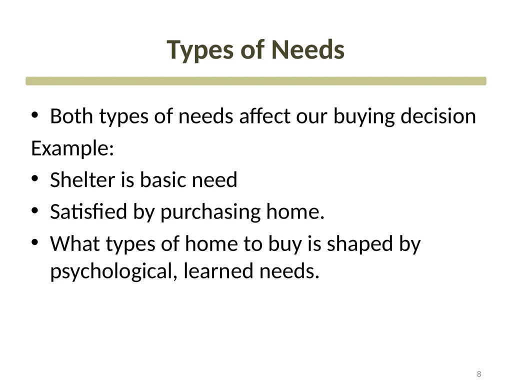 Consumer Motivation and Personality CHAPTER Three - slide 8 of 51