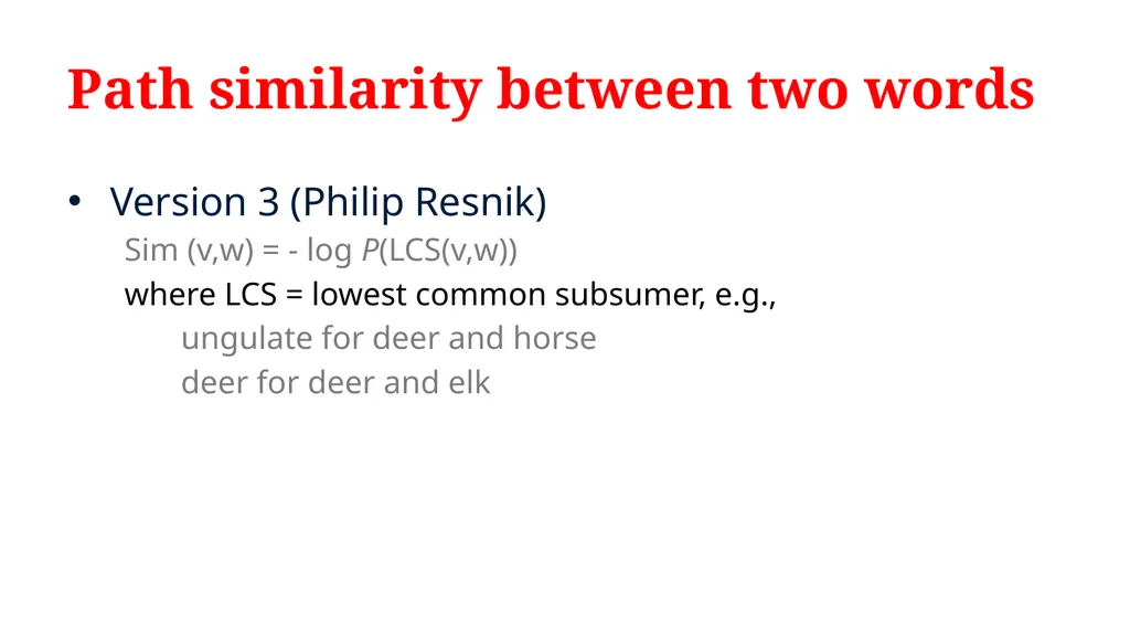 NLP Text Similarity Thesaurus-based Word - slide 8 of 11