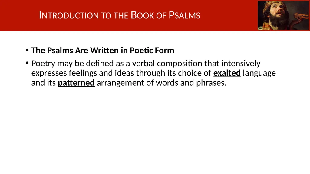 Introduction to the Book of Psalms Understanding - slide 11 of 18