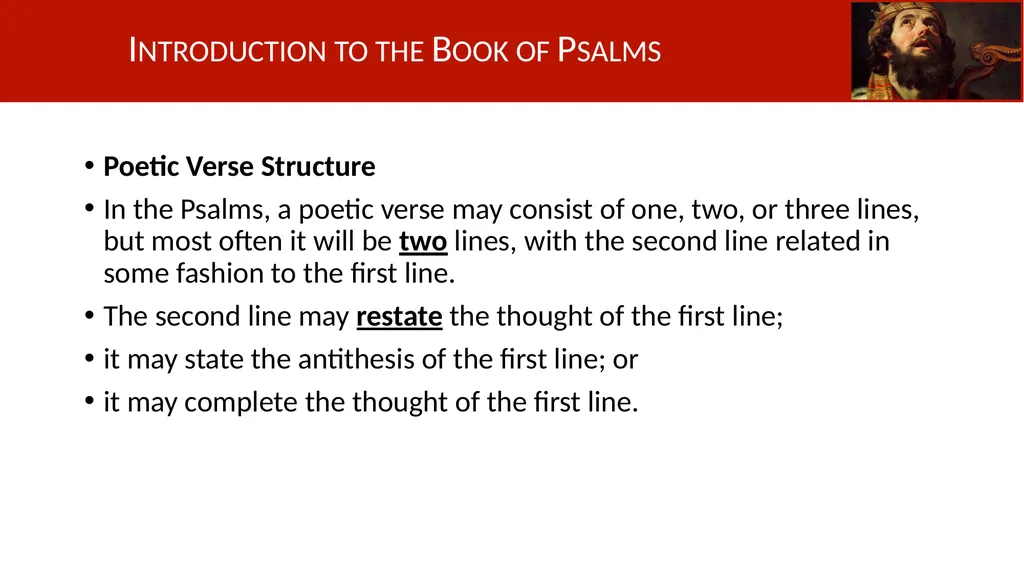 Introduction to the Book of Psalms Understanding - slide 13 of 18