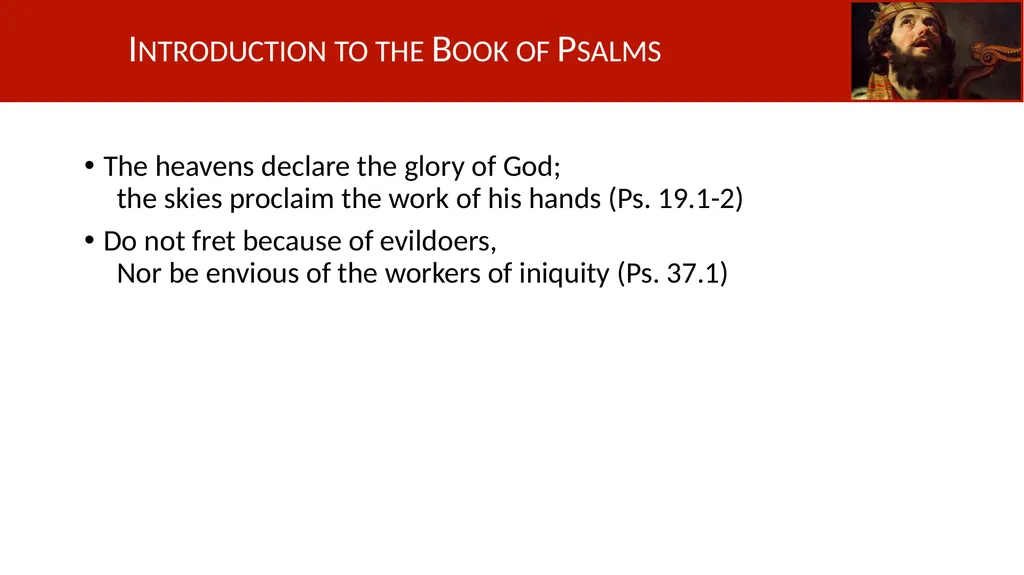Introduction to the Book of Psalms Understanding - slide 14 of 18