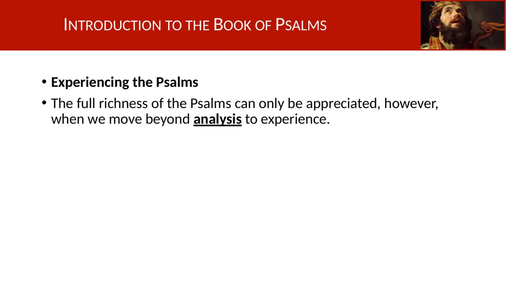 Introduction to the Book of Psalms Understanding - slide 17 of 18