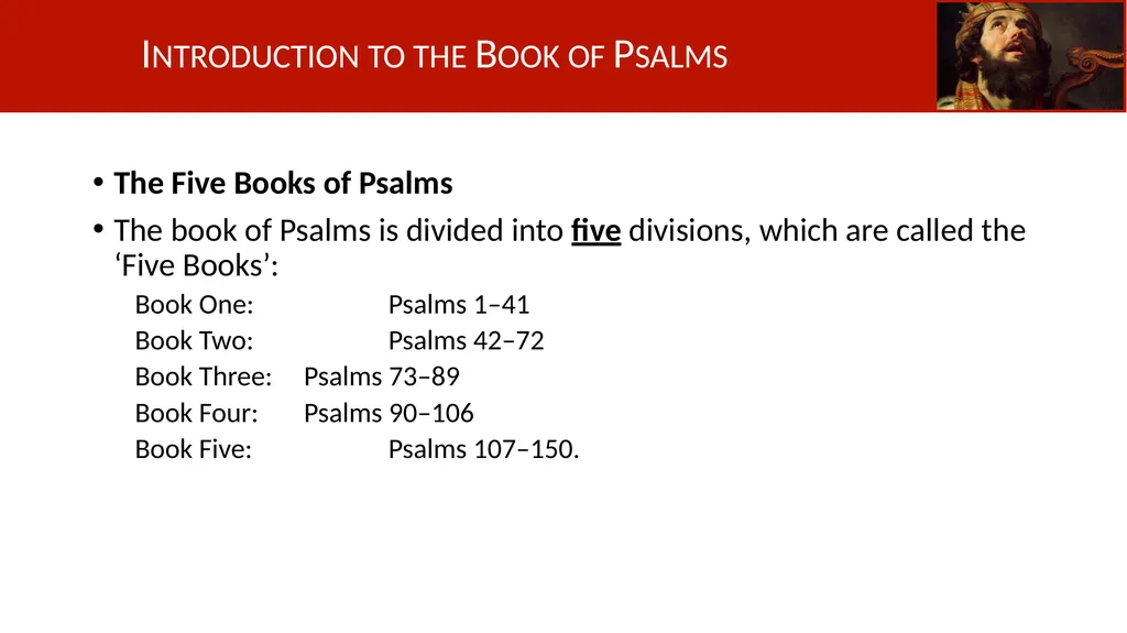 Introduction to the Book of Psalms Understanding - slide 5 of 18