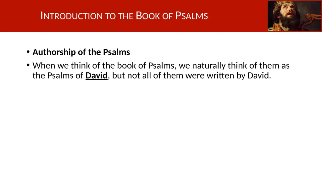 Introduction to the Book of Psalms Understanding - slide 7 of 18