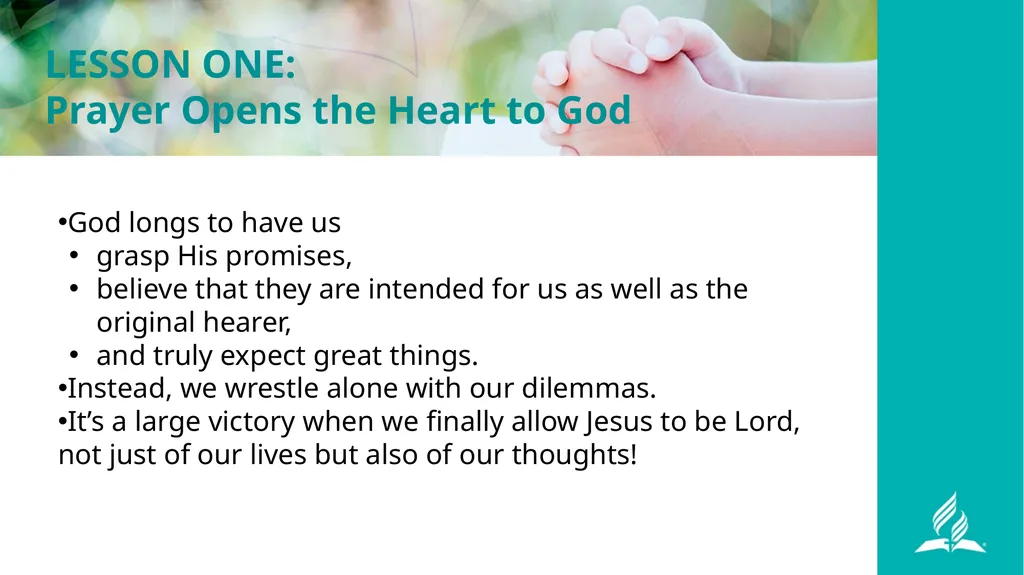 Praying in the Last Days By Cindy Tutsch, DMin Now - slide 8 of 21