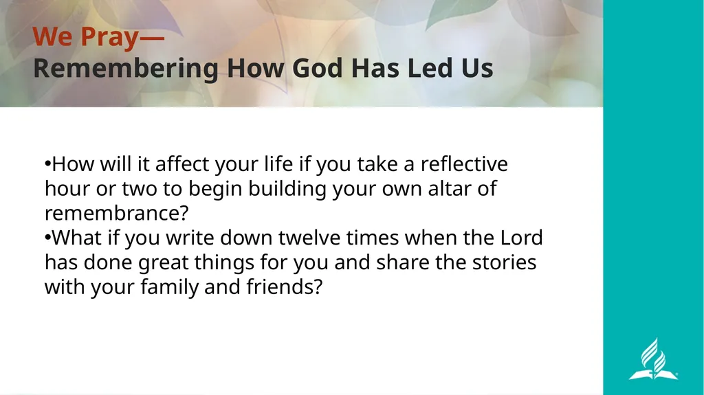 Praying in the Last Days By Cindy Tutsch, DMin Now - slide 18 of 21