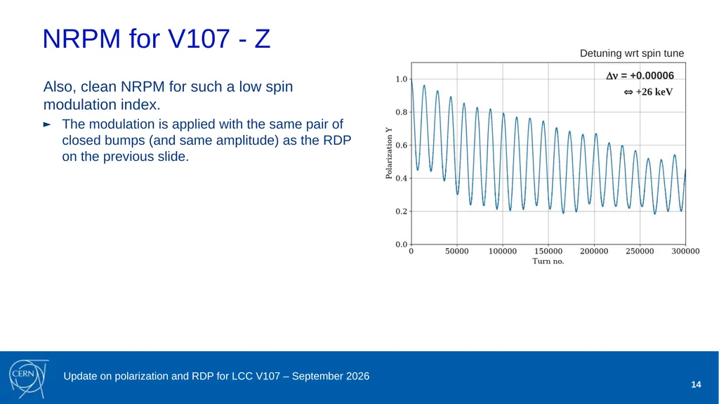 Jorg Wenninger Update on polarization and RDP for - slide 14 of 22