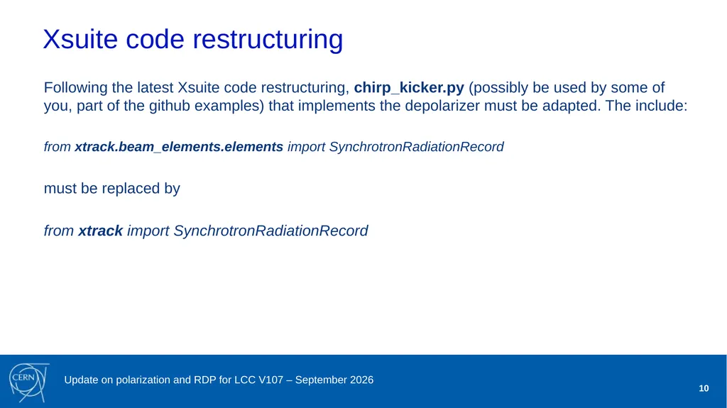 Jorg Wenninger Update on polarization and RDP for - slide 10 of 22