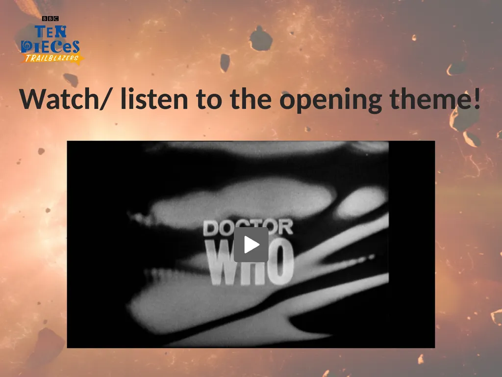 Delia Derbyshire Doctor Who Theme (original theme - slide 10 of 26