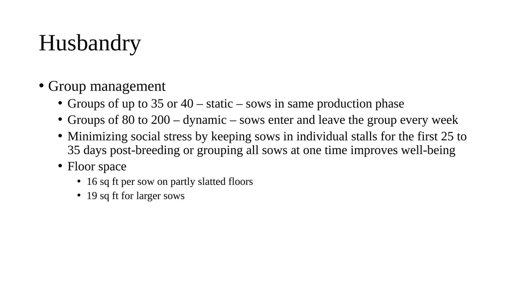 Swine module husbandry and training module Adapted - slide 20 of 29