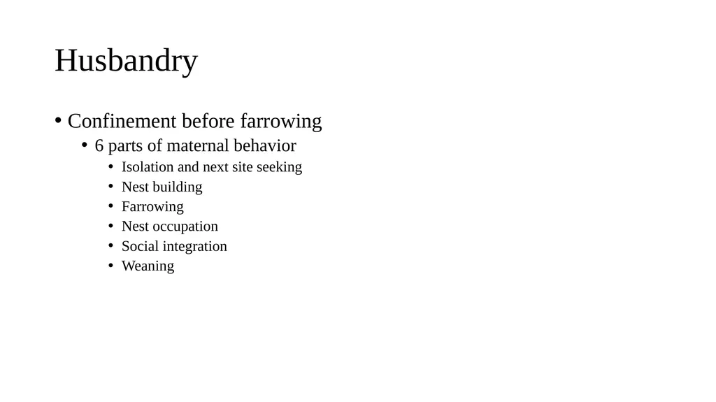 Swine module husbandry and training module Adapted - slide 8 of 29
