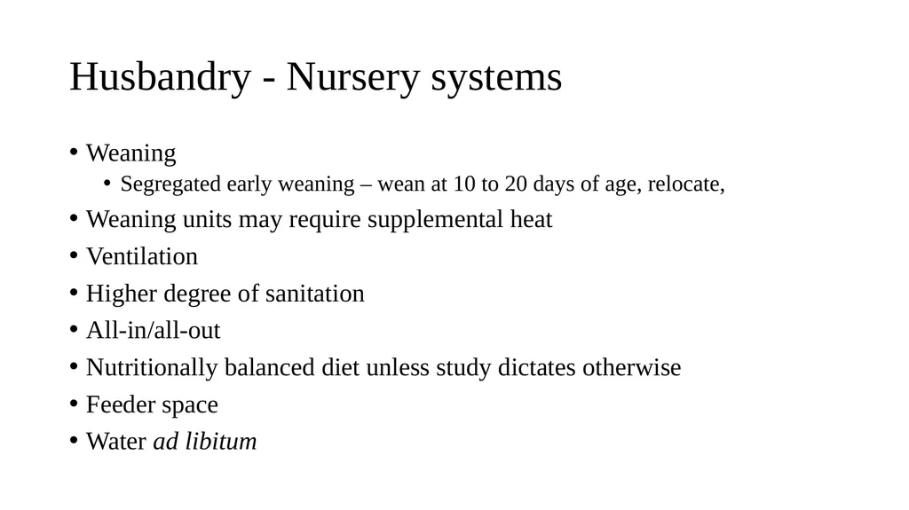Swine module husbandry and training module Adapted - slide 13 of 29