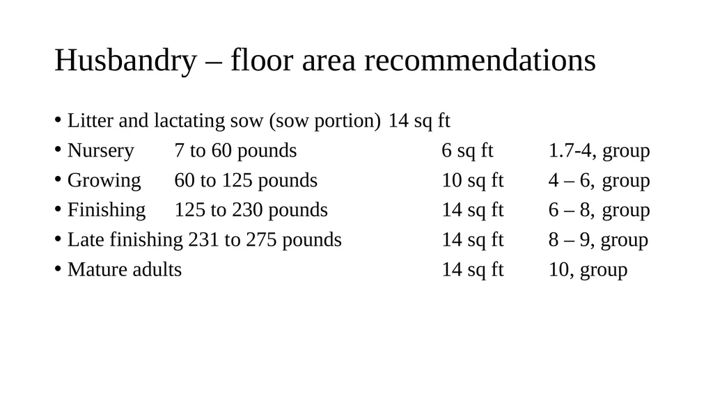 Swine module husbandry and training module Adapted - slide 15 of 29