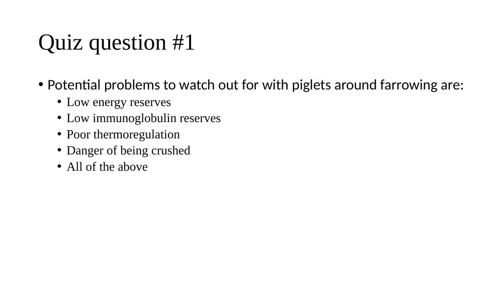 Swine module husbandry and training module Adapted - slide 25 of 29