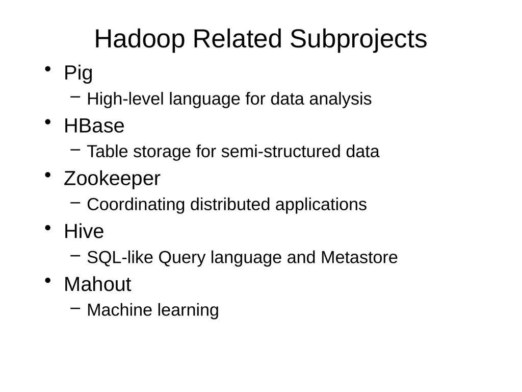 Introduction to Cloud Computing Lecture 4-2 Hadoop - slide 7 of 61