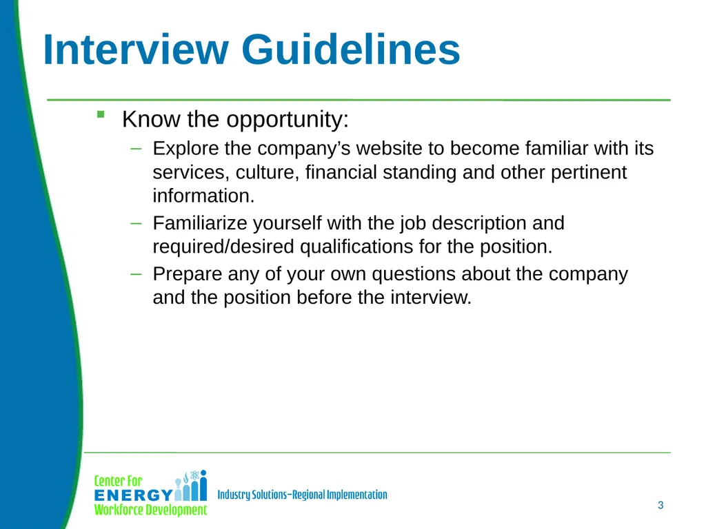 Interviewing Skills Upon completion of this unit - slide 3 of 13