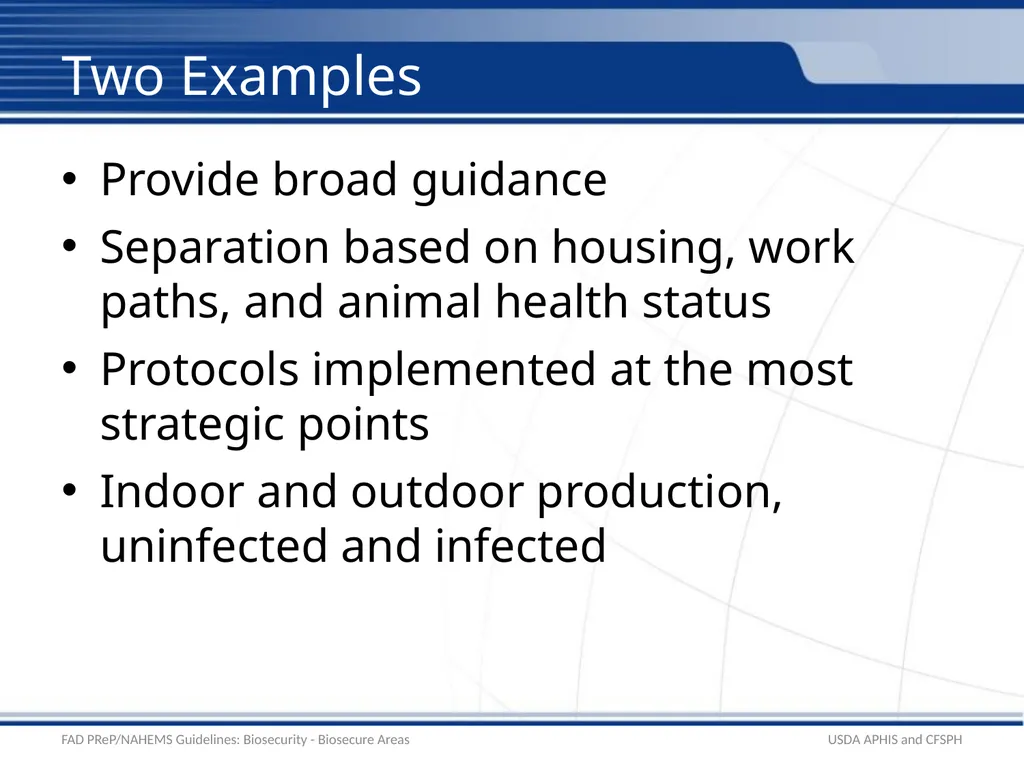 Biosecurity Biosecure Areas Uninfected and - slide 3 of 17