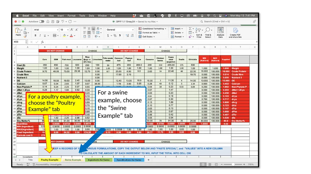 One Page Feed Formulation for Poultry &Pigs etc. - slide 3 of 15