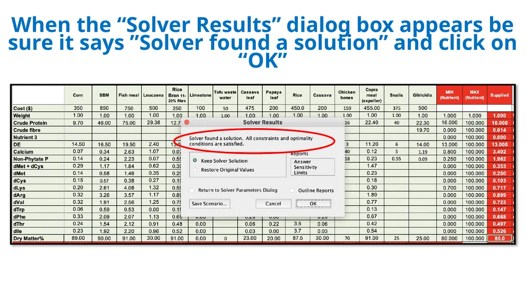 One Page Feed Formulation for Poultry &Pigs etc. - slide 7 of 15