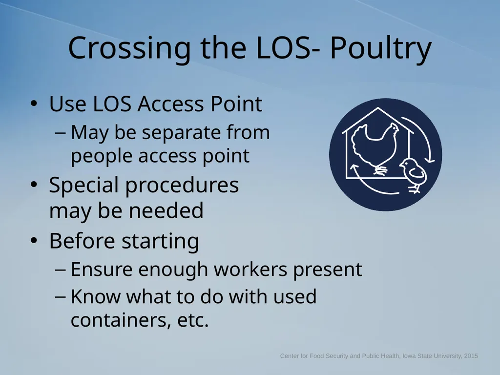 Understanding the Line of Separation Biosecurity - slide 12 of 16