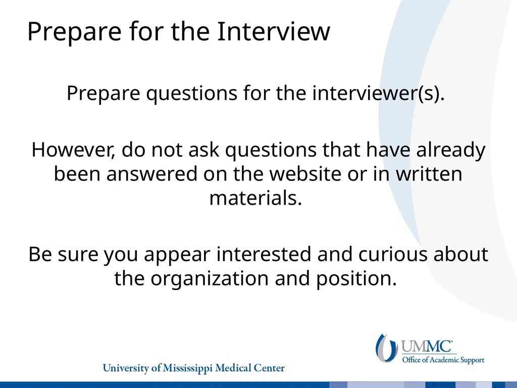 Professional Interviewing Skills Penni Foster, PhD - slide 8 of 26