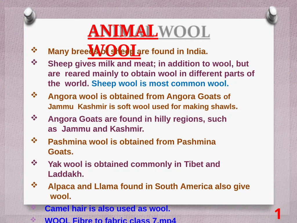 SCIENCE Chapter: 3 FIBRE TO FABRIC Class VII NK - slide 16 of 41
