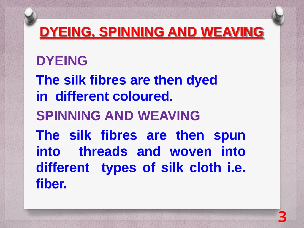 SCIENCE Chapter: 3 FIBRE TO FABRIC Class VII NK - slide 38 of 41