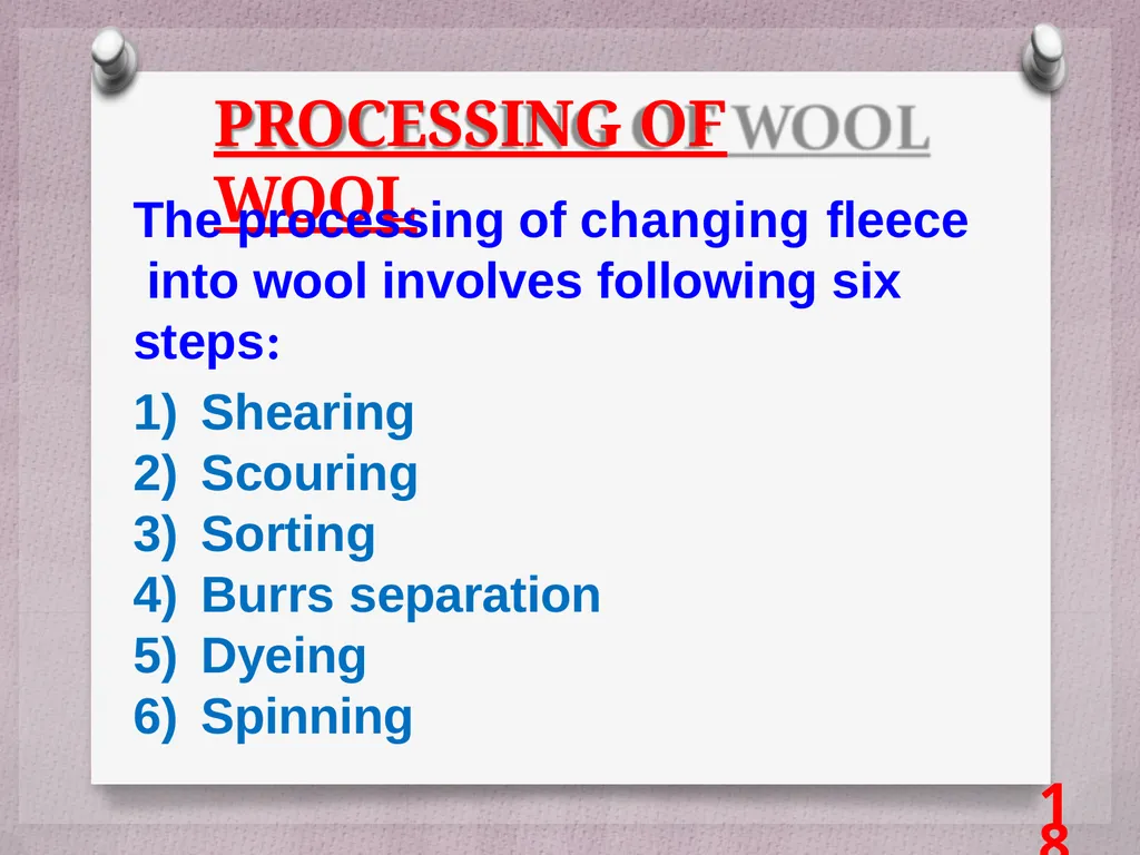 SCIENCE Chapter: 3 FIBRE TO FABRIC Class VII NK - slide 18 of 41