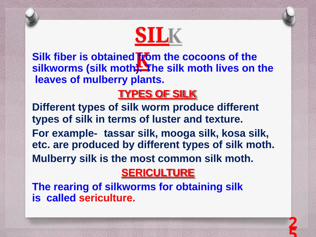 SCIENCE Chapter: 3 FIBRE TO FABRIC Class VII NK - slide 25 of 41