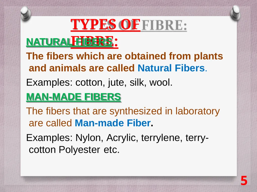 SCIENCE Chapter: 3 FIBRE TO FABRIC Class VII NK - slide 5 of 41