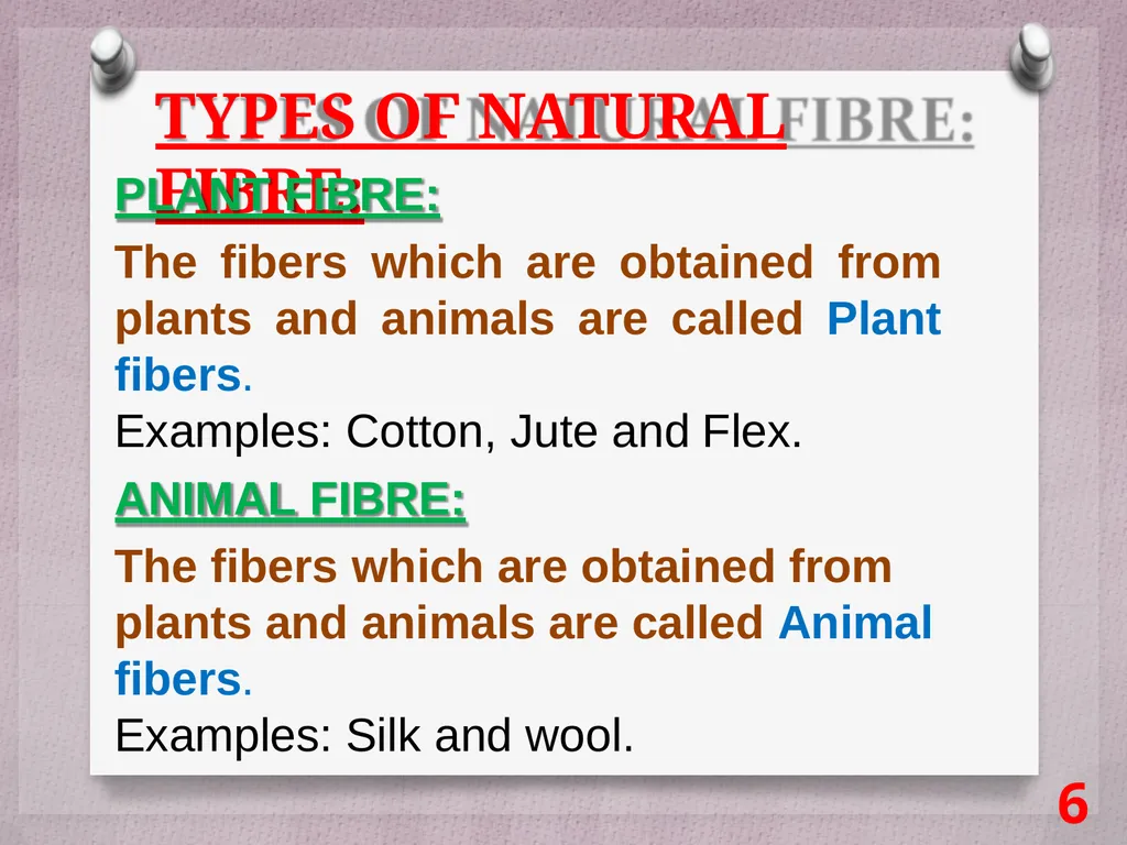SCIENCE Chapter: 3 FIBRE TO FABRIC Class VII NK - slide 6 of 41