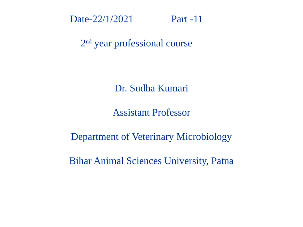 Date-22/1/2021 Part -11 2nd year professional - slide 1 of 26