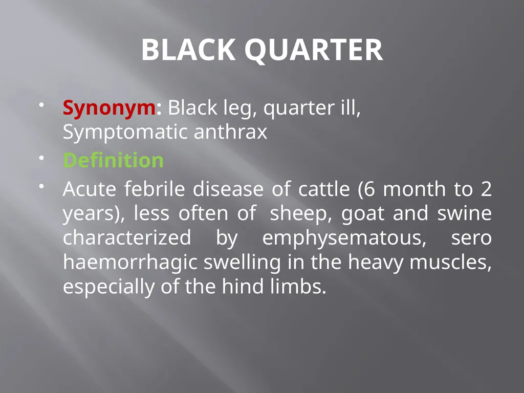 CLOSTRIDIAL DISEASES Introduction Clostridial - slide 40 of 55