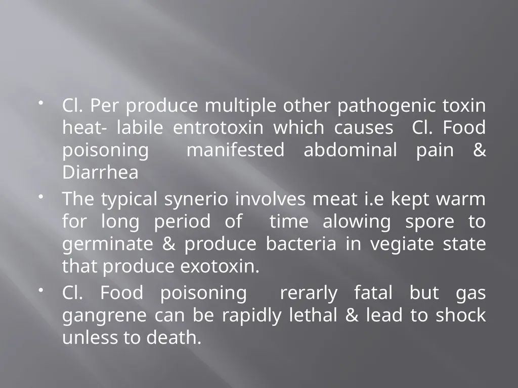 CLOSTRIDIAL DISEASES Introduction Clostridial - slide 30 of 55