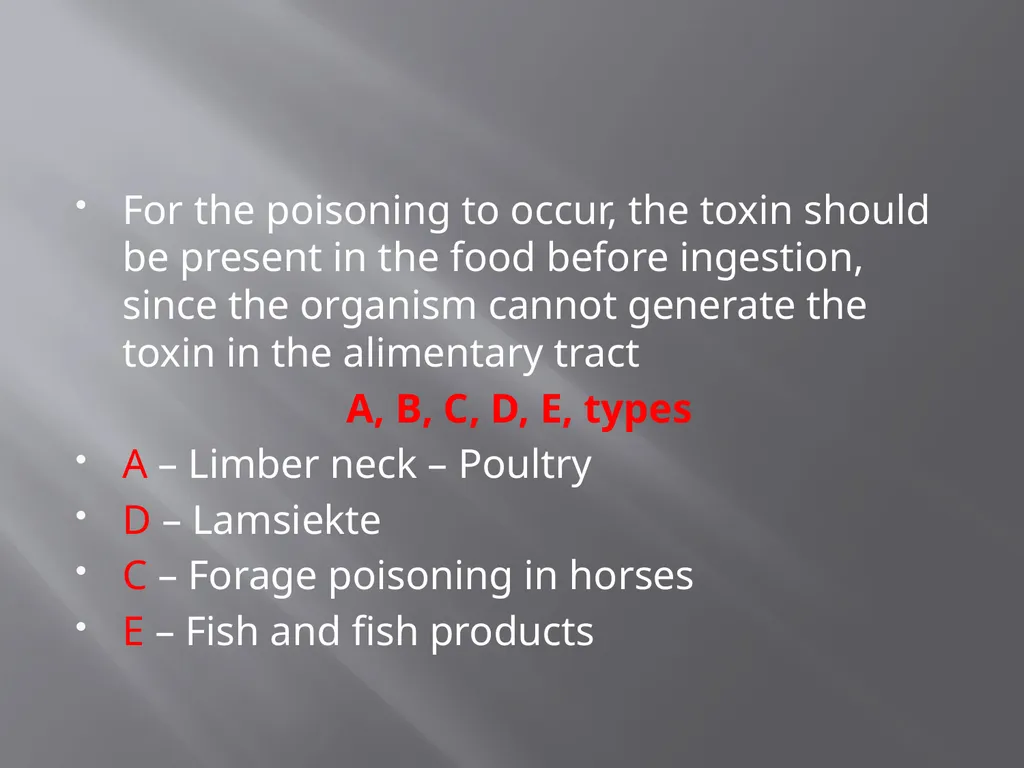 CLOSTRIDIAL DISEASES Introduction Clostridial - slide 23 of 55