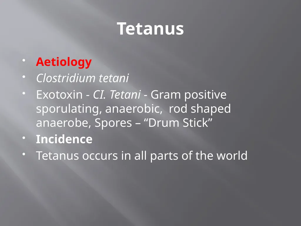 CLOSTRIDIAL DISEASES Introduction Clostridial - slide 11 of 55